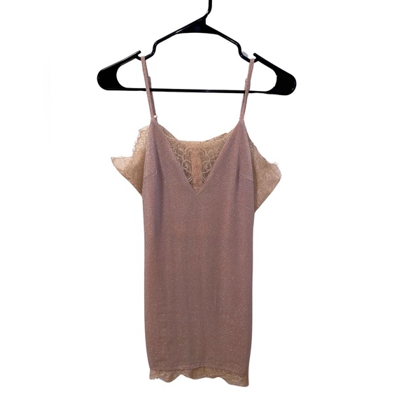 morning mist Dresses & Skirts - Morning Mist pink glitter lace dress